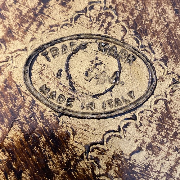 GORGEOUS 🇮🇹 RARE WOODEN MADE IN ITALY 🇮🇹 REPURPOSED CUSTOM HAND PAINTED TRAY - Picture 4 of 8